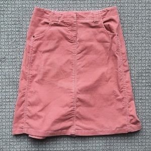 Lovie Corduroy Skirt, pockets, Blush Pink, Size 4